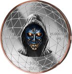 Pièce de monnaie en Argent 1000 Satoshi g 21 Millésime 2026 Satoshi CRAB