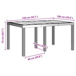 vidaXL Ensemble de Salle à Manger de Jardin de 5 Pièces en Poly Rattan Marron