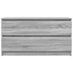 vidaXL Meuble TV sonoma gris 100x35x54 cm bois d'ingénierie