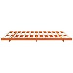 vidaXL Cadre de lit surélevé Marron cire 160 x 210 cm