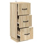 vidaXL Armoire à tiroirs Chêne Sonoma 33 x 34 5 x 87 cm