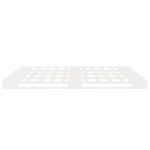 vidaXL Cadre de lit Blanc 180x200 cm Bois de pin massif Super King