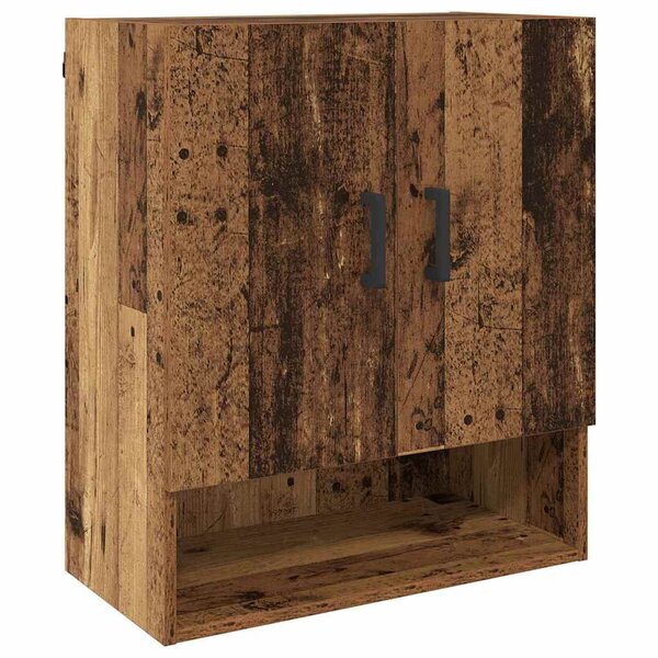 vidaXL Meuble mural Vieux bois 60 x 31 x 70 cm Bois d'ingénierie
