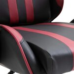 vidaXL Chaise de jeu Rouge bordeaux Similicuir