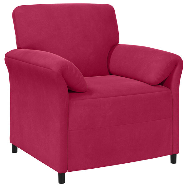 vidaXL Canapé 1 place Bordeaux 88 x 83 x 95 cm Velours
