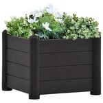 vidaXL Lit surélevé de jardin PP Anthracite 43x43x35 cm