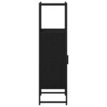 vidaXL Cabinet de salle de bain Chêne noir 33 x 33 x 120 5 cm