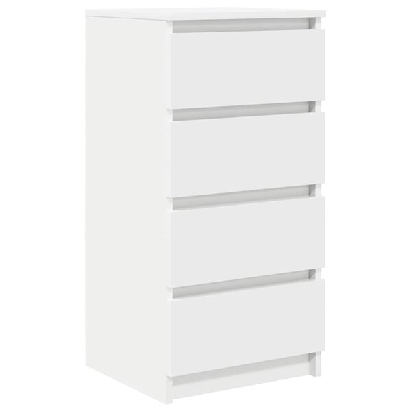 vidaXL Buffet blanc 37 5x35x76 cm bois d'ingénierie