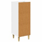 vidaXL Armoire à tiroirs Blanc 33 x 34 5 x 90 cm Bois d'ingénierie