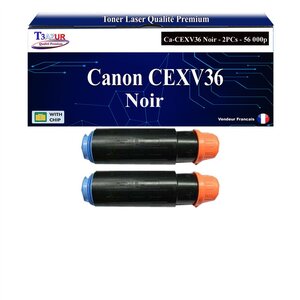 T3AZUR -2x Toners compatibles avec Canon IR Advance 6055i  6065i  6075i  6255i  6265i  6275i  CEXV36