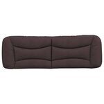 vidaXL Coussin de tête de lit marron foncé 160 cm tissu