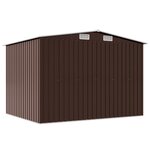 vidaXL Abri de stockage pour jardin Marron 257x205x178 cm Acier