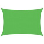 vidaXL Voile d'ombrage 160 g/m² Vert clair 3x5 m PEHD