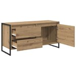 vidaXL Meuble TV Chêne artisan 100 x 36 x 49.5 cm Bois d'ingénierie