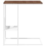 vidaXL Table d'appoint Blanc 55x36x59 5 cm Bois d'ingénierie