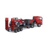 Bruder 02774 - Camion surbaissé MAN TGA avec chargeur télescopique Manitou