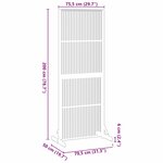 vidaXL Écran de confidentialité Marron 79.5 x 50 x 200 cm