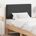 vidaXL Tête de lit capitonnée Gris Naturel et Foncé 100 cm Pin massif