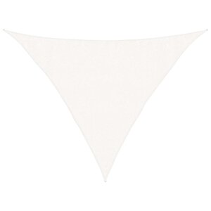 vidaXL Voile d'ombrage 160 g/m² Blanc 3 5x3 5x4 9 m PEHD