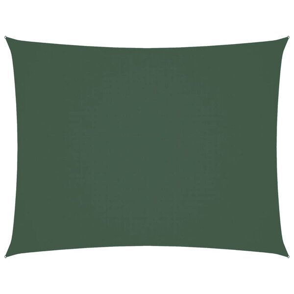 vidaXL Voile de parasol tissu oxford rectangulaire 2x3 m vert foncé