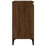 vidaXL Table de chevet chêne marron 40x35x70 cm bois d'ingénierie