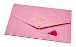 PAPERTREE TAJ Lot de 5 Enveloppes cadeau (A5) Fuchsia