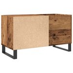 vidaXL Armoire à disques vieux bois 84 5x38x48 cm bois d'ingénierie