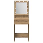 vidaXL Coiffeuse chêne artisanal 50 x 41 x 135 cm Bois d'ingénierie
