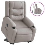 vidaXL Fauteuil inclinable gris nuage tissu