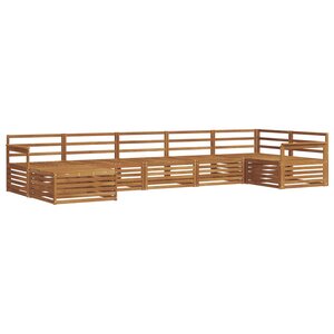 vidaXL Ensemble de canapés d'extérieur 7 pc Naturel