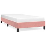 vidaXL Cadre de lit Rose 90x200 cm Velours