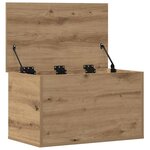vidaXL Boîte de Rangement chêne artisanal 60 x 35 x 35 cm