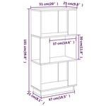 vidaXL Bibliothèque/Séparateur de pièce 51x25x101 cm Pin solide