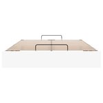 vidaXL Cadre de lit ottoman sans matelas blanc 140x200 cm similicuir