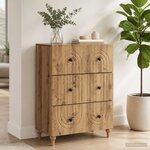 vidaXL Armoire à tiroirs 66 x 34 5 x 90 cm Bois d'ingénierie