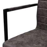 vidaXL Chaises à manger cantilever lot de 2 marron similicuir