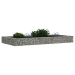 vidaXL Lit surélevé à gabion Acier galvanisé 200x100x20 cm