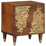 vidaXL Cabinet de chevet 2 Pièces marron miel 40 x 33 x 46 cm