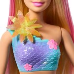 Mattel JDM72 - Poupée Barbie sirène - Fleur Magique