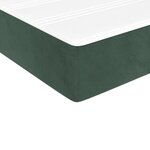 vidaXL Matelas de lit à ressorts ensachés fermeté moyenne Vert foncé 90x190x20 cm