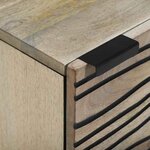 vidaXL Cabinet de chevet Blanc et Noir 40 x 33 x 46 cm