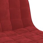 vidaXL Tabourets de bar lot de 2 rouge bordeaux velours