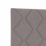 vidaXL Tête de lit avec des lumières à LED Réglable Taupe 144 cm tissu