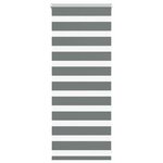 vidaXL Store zèbre gris foncé largeur du tissu 50 9 cm polyester