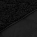 vidaXL Duvet complet toute l'année Matelassé Noir 140 x 220 cm