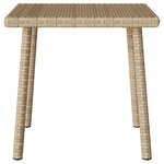 VidaXL Table basse de jardin rectangulaire beige 40x40x37 cm rotin