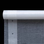 vidaXL Bâche Leno 260 g/m² 4 x 5 m Blanc