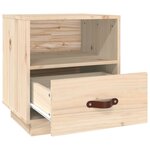 vidaXL Table de chevet 40x34x45 cm Bois de pin solide