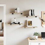 vidaXL Panneau de bibliothèque 4Pièces Chêne sonoma 60x30x1 5cm Aggloméré