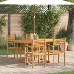 vidaXL Ensemble de salle à manger pour jardin 5 Pièces Marron